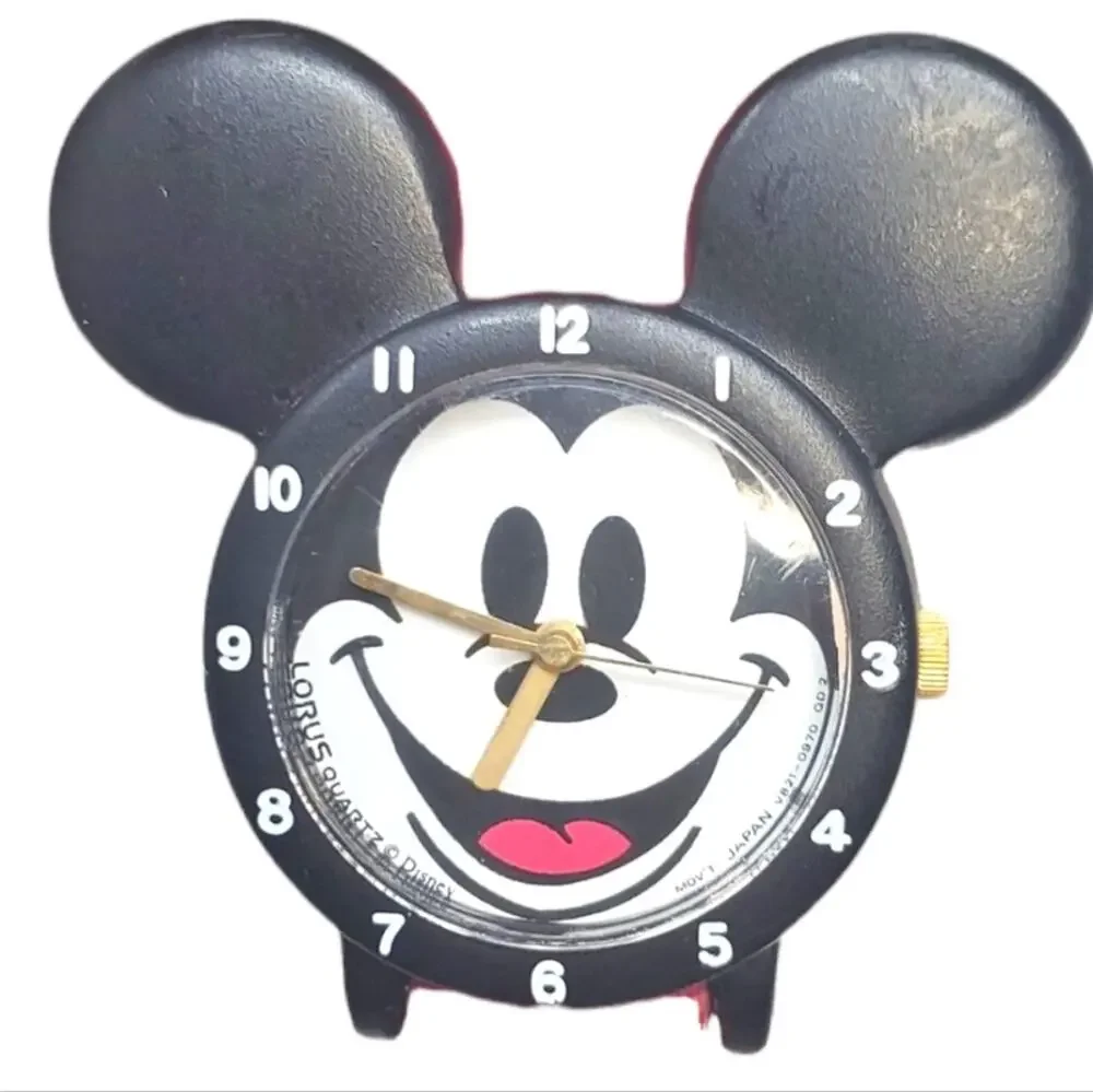 Vintage Disney X Lorus Mickey Mouse Black Ears Watch